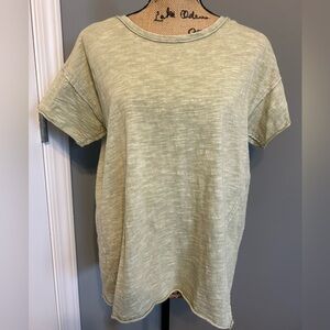 Light Green Heathered Loose-fit Tee